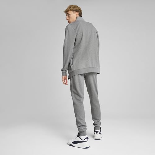 PUMA Unisex ESS Sweat Suit TR Gestrickte Anzüge, Medium Gray Heather, L – Ansicht 6