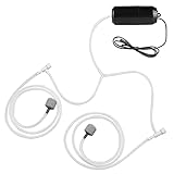 Luftpumpe Aquarium USB Mini Sauerstoffpumpe - Tragbare Sauerstoff Luftpumpen, Luftpumpe Aquarium, Ultraleise Sauerstoffpumpe, Aquarium Luftpumpen mit Doppel Luftstein und Silikonschlauch