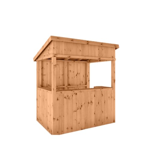 WALTONS 6 x 4 Garden Bar | Pressure Treated | Wooden Garden Summerhouse Bar | Shiplap Tongue and Groove | 15 Year Anti Rot Guarantee | 6ft 4ft (6 x 4 Premium Pressure Treated Bar)