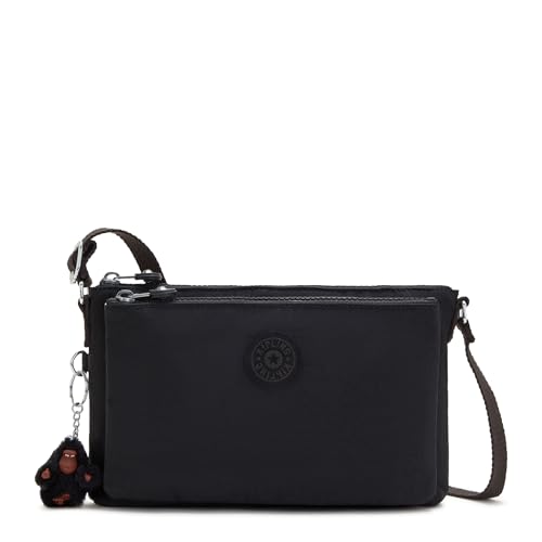 Bolsa transversal metálica Kipling Mikaela, Black Tonal, One Size