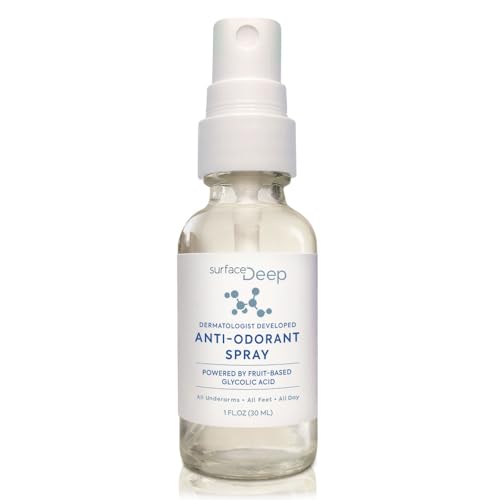Surface Deep Natural Spray Deodorant for Men/Women, Natural Deodorant Spray, Anti-Odorant, for Women and Men, Aluminum Free, Vegan, Cruelty Free. (Mini SIze 1, Oz)