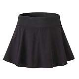 Gyratedream Röcke Damen Sommer Basic Solide Vielseitige Dehnbar Minirock Tennis Badminton Golf Rock Innen Shorts