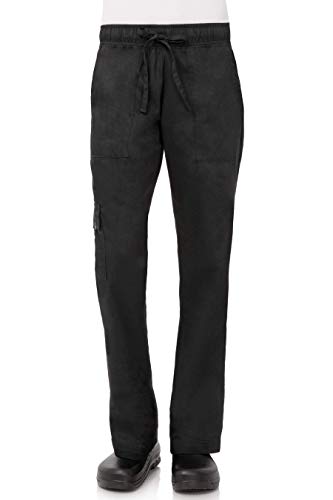Chef Works womens chefs pants, Black, XX-Large US
