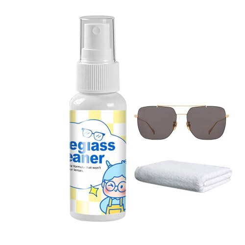 Limpiador En Spray Para Gafas | Spray Limpiador Para Cristales De Gafas - Líquido De 50ml Para Eliminación De Polvo En Hogar Escuela Viajes Dormitorio Y Viajes De Negocios