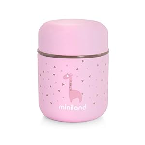 Miniland Isolatiecontainer 280 ml voor babyvoeding – SILKY FOOD THERMOS MINI ROSE