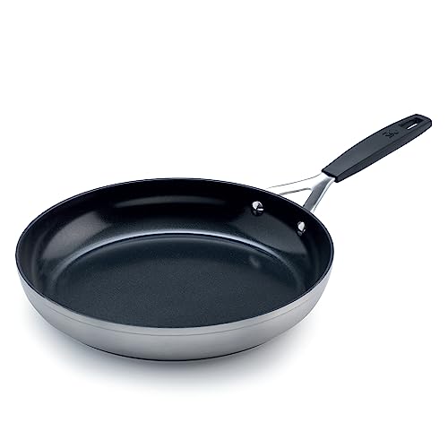 MasterPro - Non-Stick Frying Pan, 28cm - Smart Induction Forged Aluminium Pan - Stay Cool Silicone Handle - Professional Quality