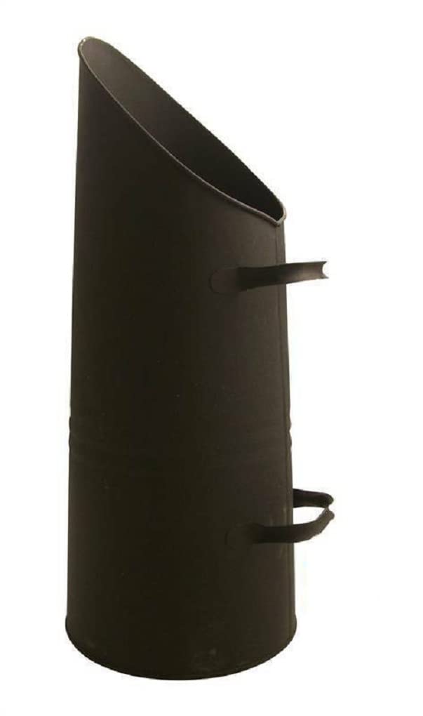 Fireside Black Iron Coal Bucket Coal Hod Shuttle Log Fireplace Wood Ash Storage UK (Black Coal Scuttle)