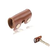 KGCGJVB Safety Razor Case for Travel Genuine Leather Head Cover and Protector for Double Edge Steel Shaving Razors Compact Holder Accessory for Safety and Convenience During Trips