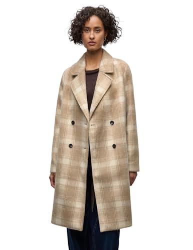 Manteau moderne à carreaux Femme idéal pour les sorties citadines