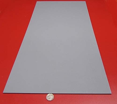 Kydex T P1 52001 Pewter Gray Sheet .125 (1/8) x 12 x 24, 1 Pc
