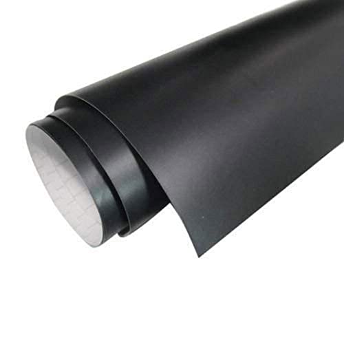 Image of Elton Black Matte Adhesive Decorative Vinyl Shelf Liner Decorative Self Adhesive Vinyl Sheet for Table top,Furniture, Almirah and Other DIY, Renovation Projects 24 X 96 Inches