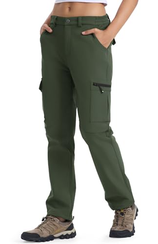 YSENTO Damen Wanderhose Wasserdicht Outdoorhose Softshellhose Winter Skihose Gefütterte Snowboardhose Trekkinghose Funktionshose(Grün,XL) YSENTO Damen Wanderhose Wasserdicht Outdoorhose Softshellhose Winter Skihose Gefütterte Snowboardhose Trekkinghose Funktionshose(Grün,XL)