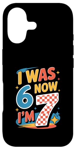 I Was 6 Now I'm 7 Retro Racing �o�[�X�f�[�p�[�e�B�[ 6 7 �~�[�� �X�}�z�P�[�X iPhone 17 �p