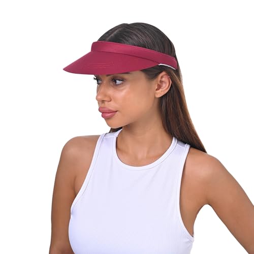 Image of 3 Pack Sports Sun Visor Hat Women Men Adjustable Clip On Visors Outdoor Golf Beach Cap