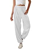 pantalon corto yoga blanco 【Múltiples Usos】Pantalones Campana Casuales de chándal cómodos y elegantes para mujeres, adecuados para correr, hacer ejercicio, entrenar, acampar, hacer trekking, hacer senderismo, viajar, trabajar, yoga, partido, pilates, baile, jogging, deportes y fitness o como pantalones de trabajo para mujer. Ya sea en el trabajo, la vida diaria o los deportes al aire libre, todo es aplicable.