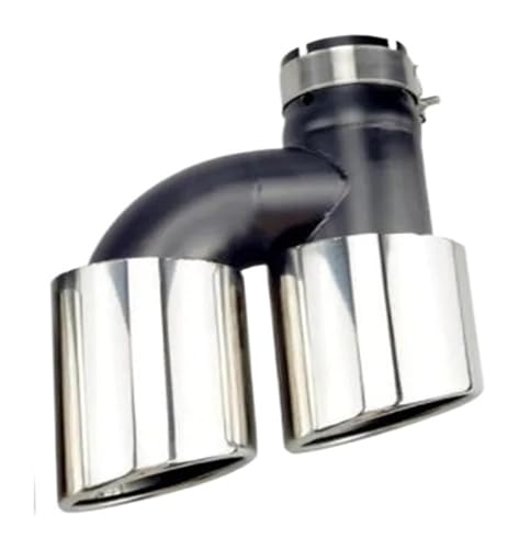 Buse d'échappement biseautée en acier inoxydable en H pour sublimer votre voiture A6L A7 S6