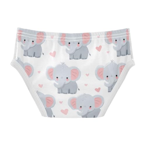 Wusikd Cute Elephants Boys' Underwear Cotton Boys Briefs Soft Toddler Underwear 2T2