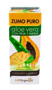 Zumo Puro de Aloe Vera con Piña y Papaya, 1 Litro