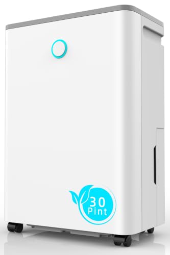 Image of Dehumidifiers for Home, 30 Pint Dehumidifier for Basement with Drain Hose