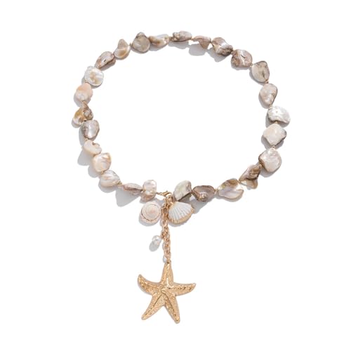 Collier étoile de mer ras du cou, le cadeau bohème pour femme