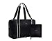 Paravel Foldable Travel Duffle Bag | Derby Black | Lightweight Carry On Bag