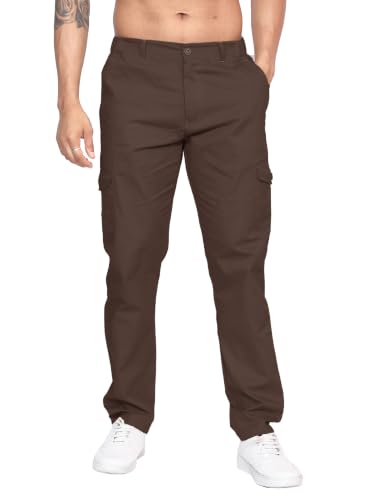 Image of Big Button Mens Regular Fit Casual Cotton Cargo Pant