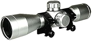 4x32 Anodize Silver Color Mil-dot Reticle Slug Scope Picatinny Weaver Mounted Aluminum Hunting Optics Accessory - DB TAC INC