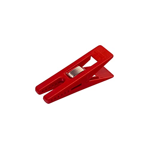 DIYexpert® 24 x Wäscheklammer Sturm 70 x 20 mm, Mehrzweckklammern - Made in Germany, rot Cover