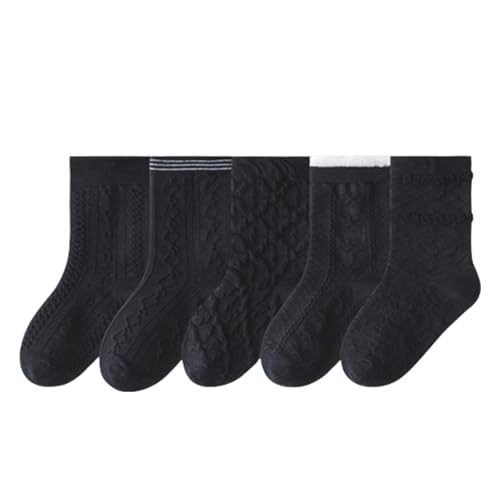 Chaussettes tricotées par câble pour femmes au look coquette et romantique