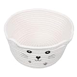 Petit panier : cet adorable panier de rangement en forme de chat ajoute une touche ludique et charmante à n'importe quelle pièce de votre maison, petit panier de rangement