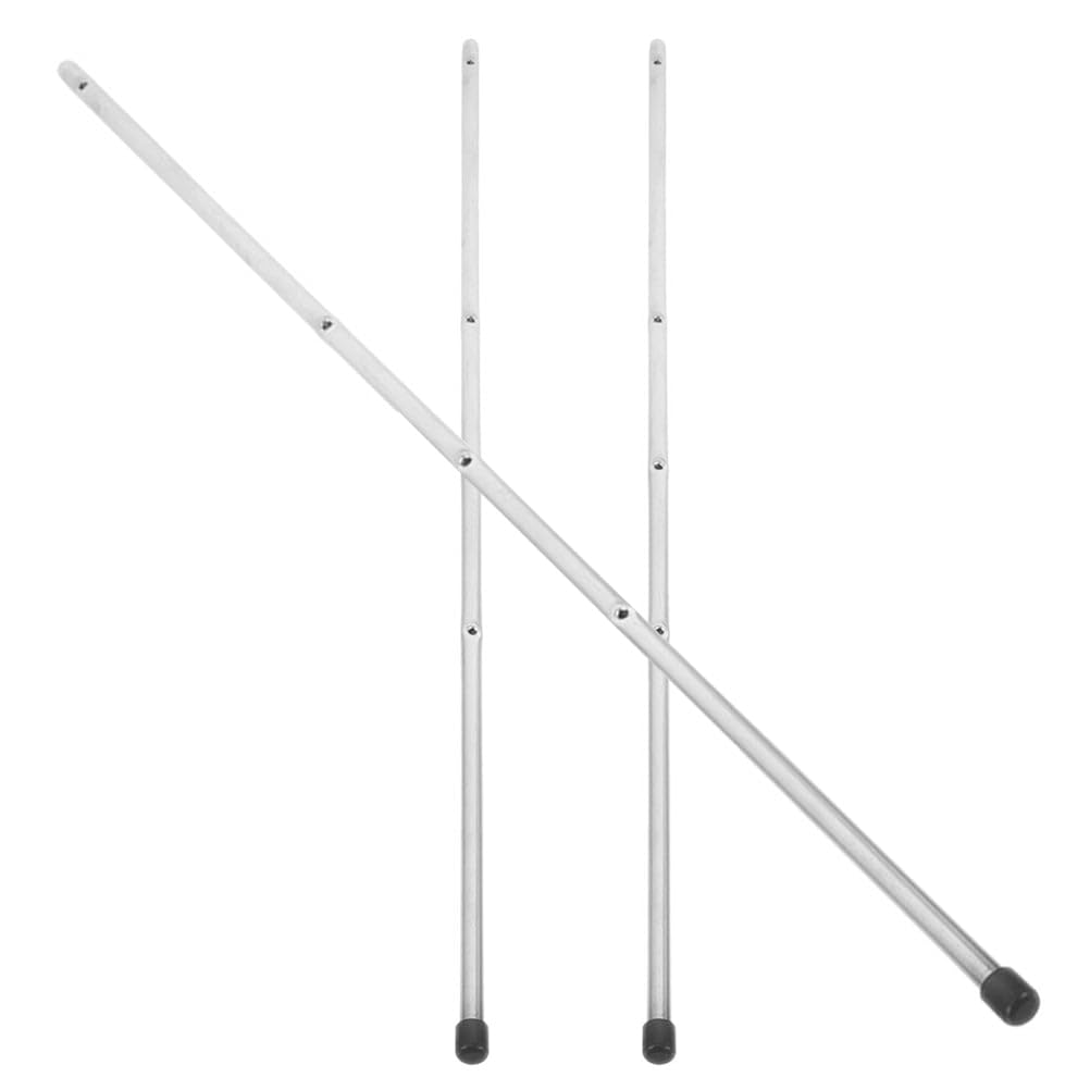 Foosball Table Steel Rods with Stoppers Replacement Parts for Soccer Tables, Set of 3, Silver-image-0