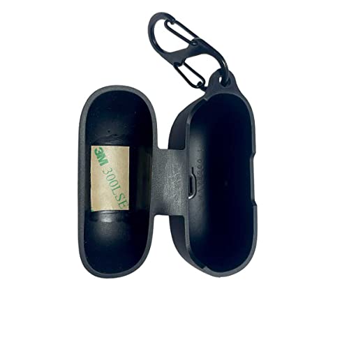 Image of Pouch for JBL Wave 200 TWS True Wireless Earbuds Protective Soft Silicone Case Cover with Hook (Cover Only) (Black)