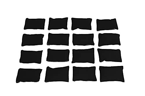 Abilitations Weight Pack for Weighted Vests, 8 Pounds, Black, Pack of 16