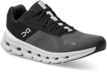 On Men's Cloudrunner Sneakers, Eclipse/Frost, Black, 11 Medium US | Image 2