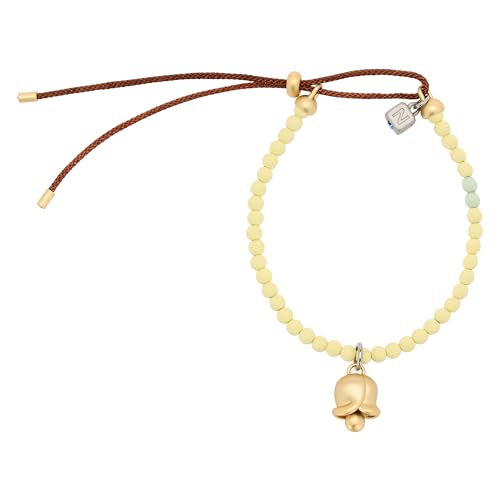 Metallo Bracciale con perline colorate e pendente campanula