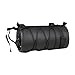predolo Bike Handlebar Bag with Shoulder Strap Waterproof Nylon Bicycle Front Bag Storage Bag Roll Front Bag Suitable for Daily Cycling Family Outings Weekend, Black