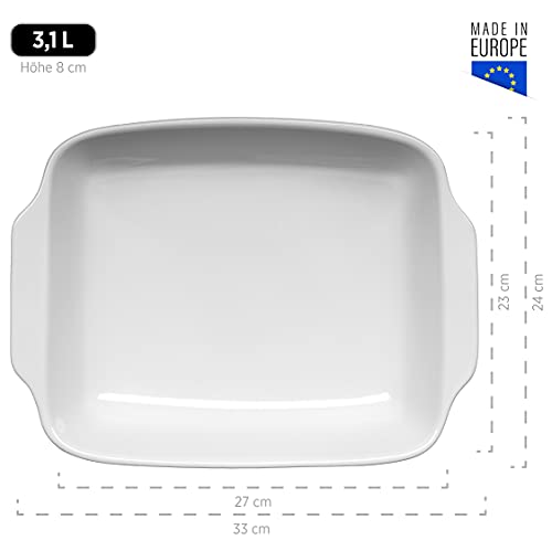 Plat à four céramique Mäser Kitchen Time vert 33x24 cm pour cuisson - 5