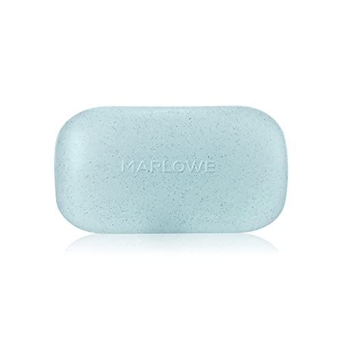 MARLOWE. No. 107 Men's Facial Scrub Soap 3.5 oz | Best Face Exfoliating Bar for Men | Made with Jojoba, Shea Butter, Willow Bark Extracts | Natural Ingredients | Fresh Scent