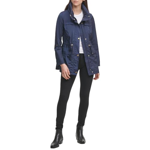 Cole Haan Women's Packable Water-Resistant Rain Jacket