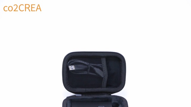 co2CREA Hard Travel Case Replacement for Samsung T7 Touch Portable SSD 500GB 1TB 2TB External Solid State Drives (Black Case + Inside Red)