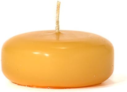 Pack of 10, 3" x 1.25" Small Disk Floating Candles Harvest for Weddings, Home & Event Decoration, Relaxation, Made in US