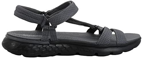 Skechers Skechers Women's On The Go 400 Radiance Sandal, Charcoal/Black, 10 M US