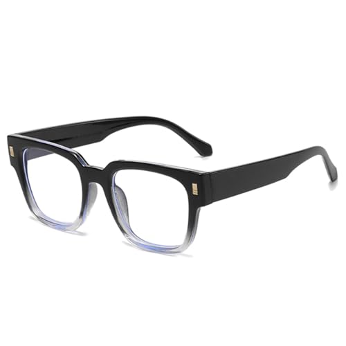 Lunettes de soleil rétro rivets punk verres dégradés transparents et noirs