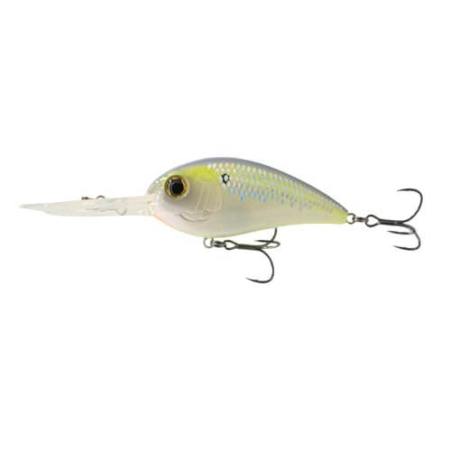 6th Sense Crush Deep Diving Crankbait – Premium Deep Water Fishing Lure with 3D Detailing, Sharp Black Nickel Hooks & Deflecting Lip Geometry (Citrus Scales, 400DD (1.30oz.))