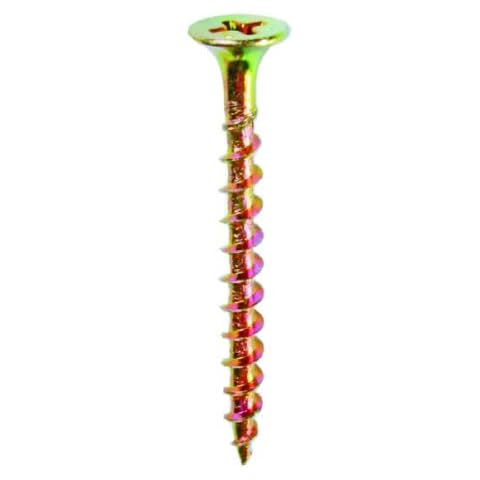 L.H. Dottie WRT61 Drywall Screw, Bugle Head, Phillips, 6 by 1-Inch Length, Yellow Zinc, 500-Pack Cover
