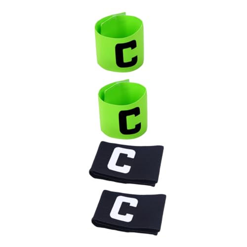 BELLIFFY 4pcs Football Arm Bands Reusable Captain Armbands for Soccer Professional Basketball Band Slip-Resistant Design