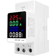 100A 70-270V Din Rail Adjustable Over Voltage and Under Voltage Protective Device Protector Relay Over Current Protection Limit