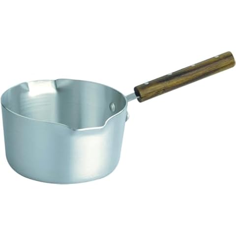 SAFRI Aluminium Milk Pan with Wooden Handle Cover