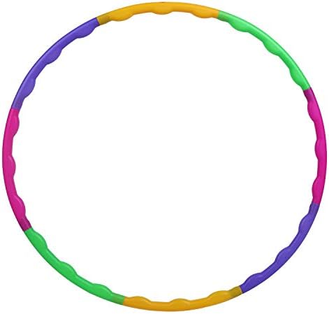 MAILIER Exercise Hoop Weighted Travel Removable plastic Hula Hoop adjustable size easy to carry weighted hula hoops For adults Exercise, Dance Fitness (65cm)
