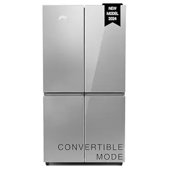 Godrej 670 L Four Door, Triple Zones with Convertible Mode, Advanced Controls Frost Free Inverter Refrigerator (2023 Model, RM EONVELVET 685 RIT IN ST, Inox Steel)